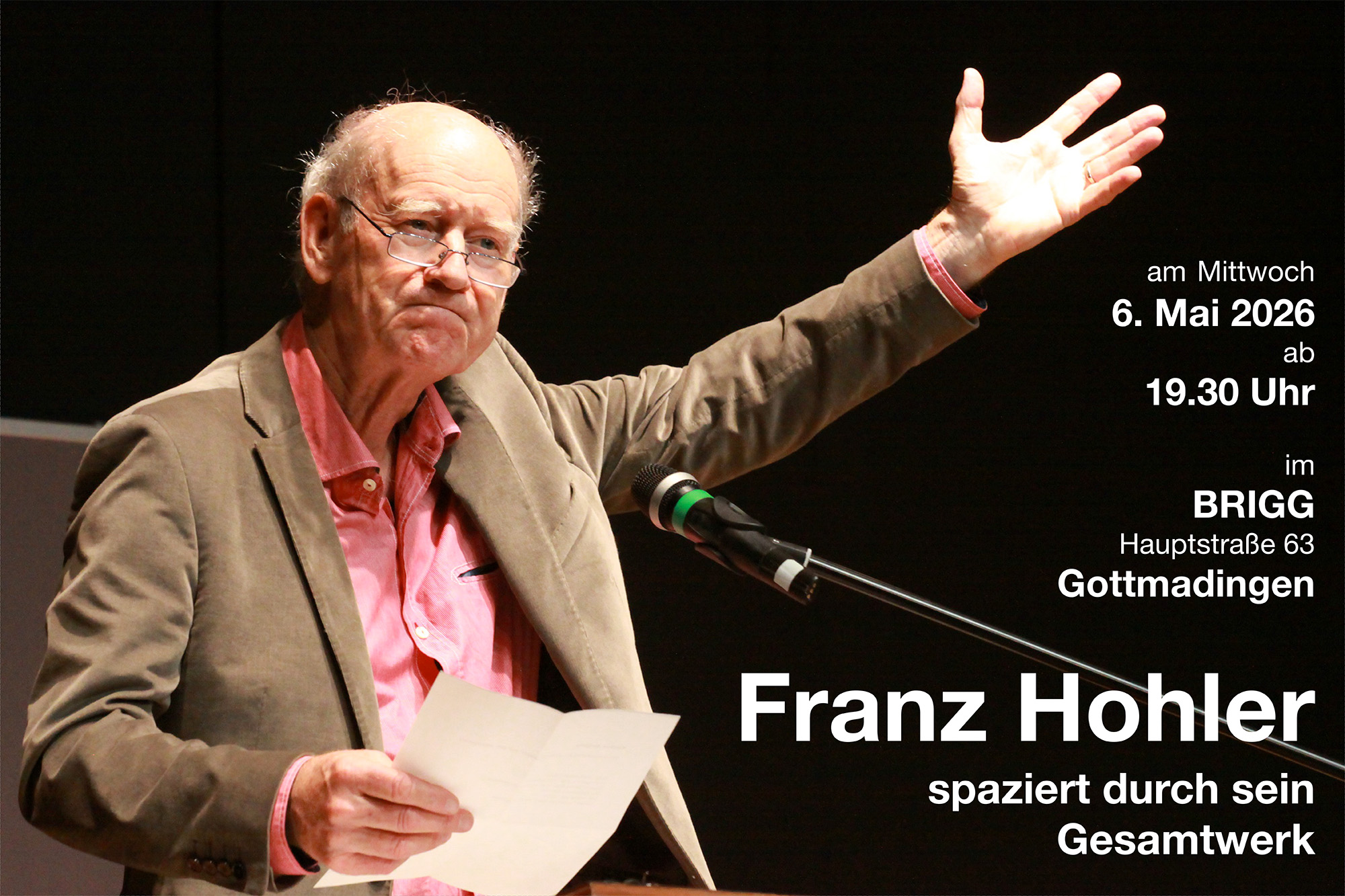 Franz Hohler spaziert durch sein Gesamtwerk