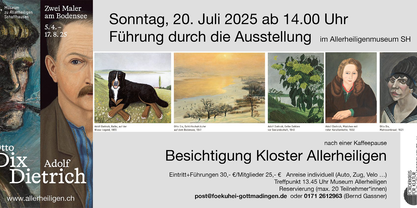 Otto Dix - Adolf Dietrich - Zwei Maler am Bodensee