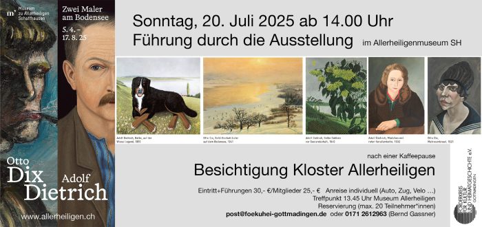 Otto Dix – Adolf Dietrich – Zwei Maler am Bodensee Otto Dix - Adolf Dietrich - Zwei Maler am Bodensee