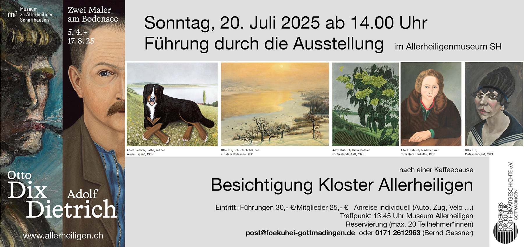 Otto Dix - Adolf Dietrich - Zwei Maler am Bodensee